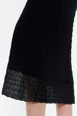 Clearance BIMBA Y LOLA Falda Recta Punto Negra