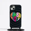 Fashion BIMBA Y LOLA Funda Iphone 15 Plus Silicona Negra