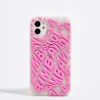 Shop BIMBA Y LOLA Funda Iphone 11 Silicona Logo Rosa