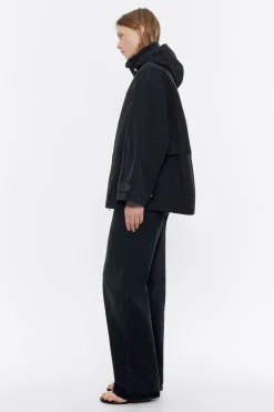 Hot BIMBA Y LOLA Gabardina Linea A Corta Negra