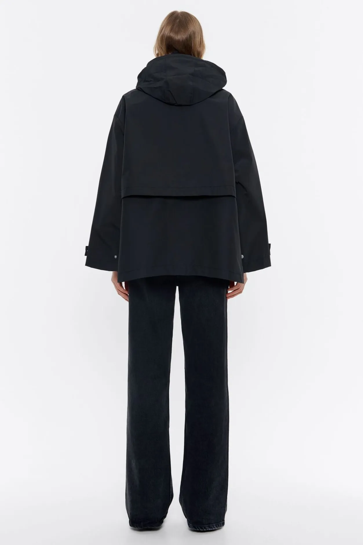 Hot BIMBA Y LOLA Gabardina Linea A Corta Negra