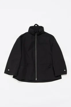 Hot BIMBA Y LOLA Gabardina Linea A Corta Negra