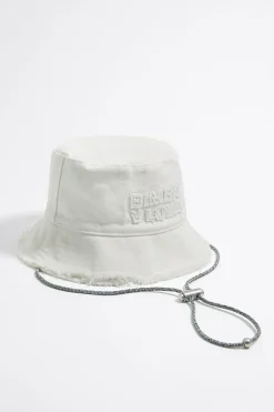 Best Sale BIMBA Y LOLA Gorro Bucket Algodon Blanco