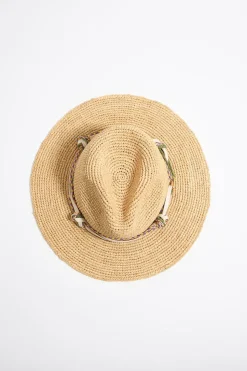 Shop BIMBA Y LOLA Gorro Rafia Natural Marfil