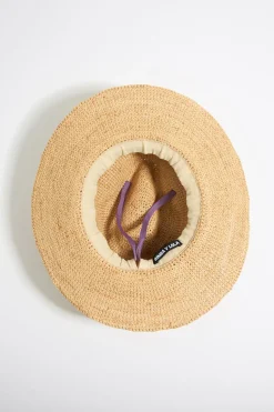 Shop BIMBA Y LOLA Gorro Rafia Natural Marfil