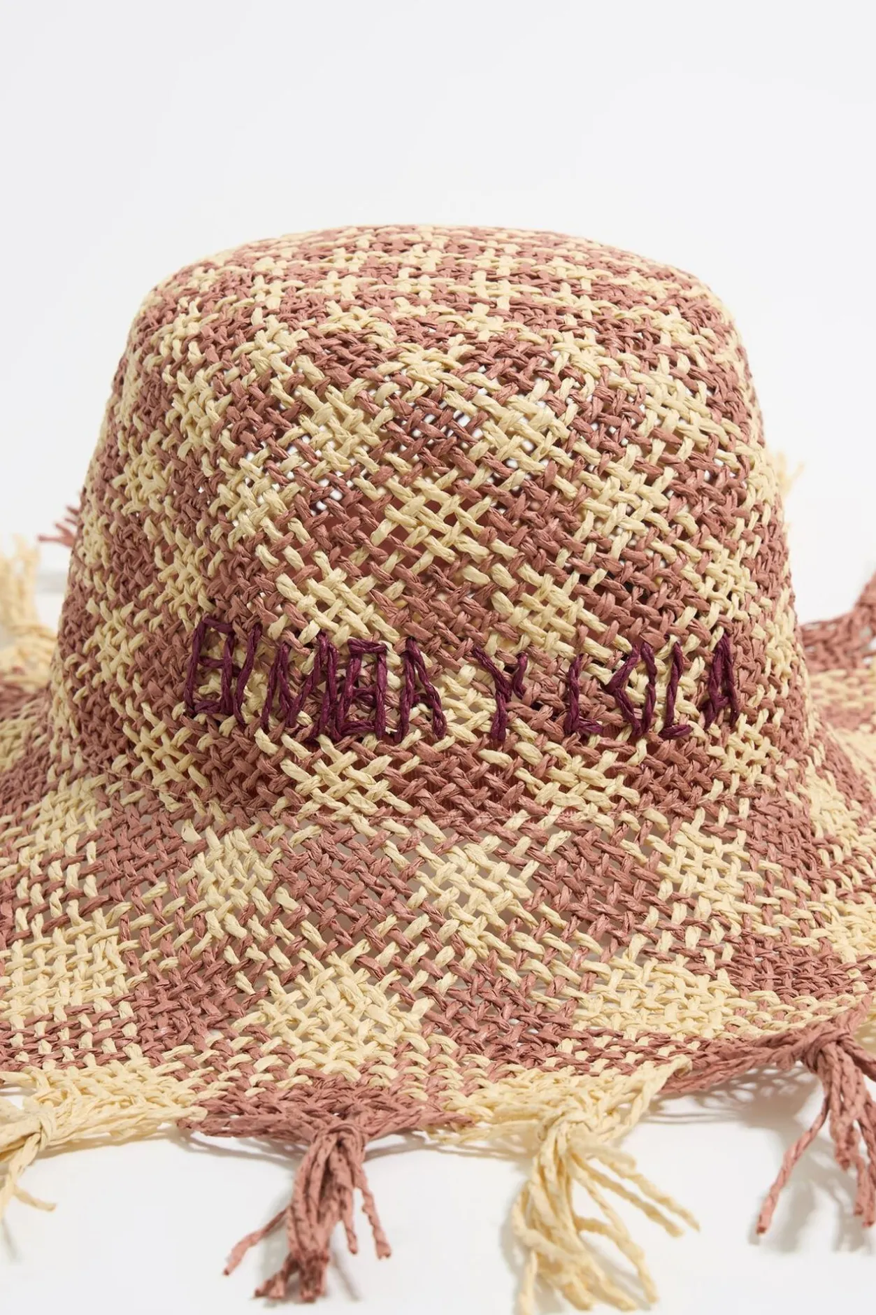 Outlet BIMBA Y LOLA Gorro Rafia Rosa
