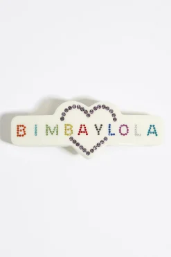 Best BIMBA Y LOLA Horquilla Resina Logo Marfil