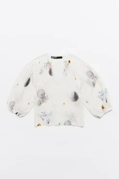 Shop BIMBA Y LOLA Jersey Lino Waves Marfil