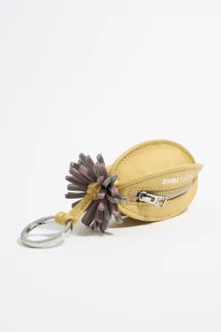 Fashion BIMBA Y LOLA Llavero Charm Pelota Piel Amarillo