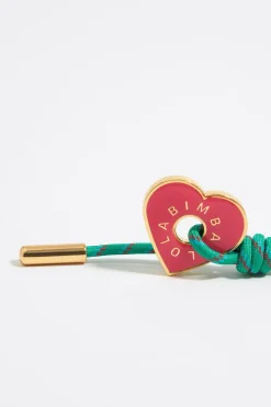 New BIMBA Y LOLA Llavero Corazon Coral