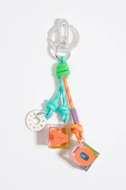 Sale BIMBA Y LOLA Llavero Dados Resina Aguamarina