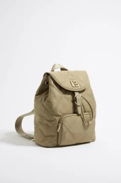 Cheap BIMBA Y LOLA Mochila Mediana Nylon Acolchada Caqui Claro