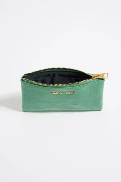 Sale BIMBA Y LOLA Monedero Grabado Cocodrilo Verde