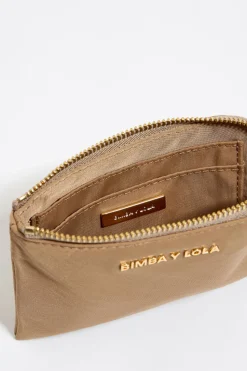 Shop BIMBA Y LOLA Monedero Nylon Tostado