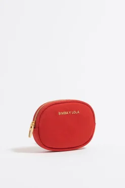 Online BIMBA Y LOLA Monedero Ovalado Nylon Coral