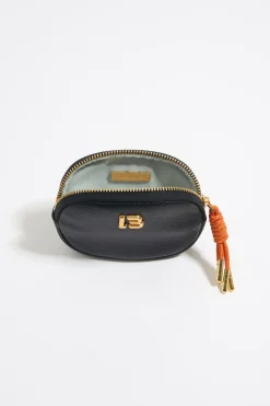 Sale BIMBA Y LOLA Monedero Ovalado Piel Negro
