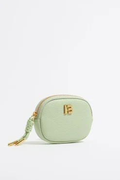 Hot BIMBA Y LOLA Monedero Ovalado Piel Verde Pastel