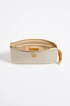 Cheap BIMBA Y LOLA Monedero Piel Blanco Roto