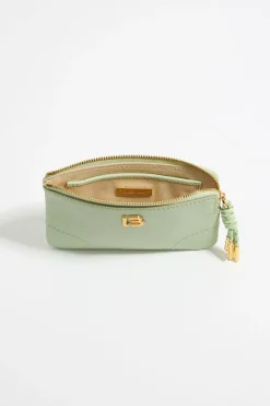 Outlet BIMBA Y LOLA Monedero Piel Verde Pastel