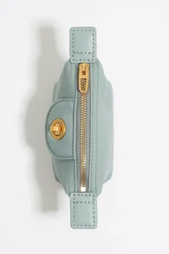 Cheap BIMBA Y LOLA Monedero Trapecio Mini Nylon Verde Agua