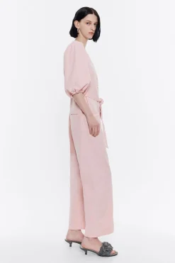 Best BIMBA Y LOLA Mono Cargo Mangas Abullonadas Rosa