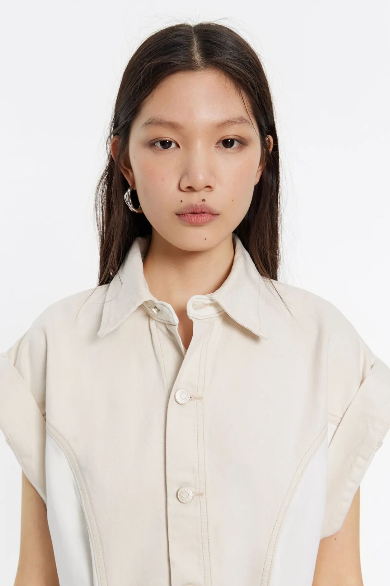 Clearance BIMBA Y LOLA Mono Denim Cargo Bicolor