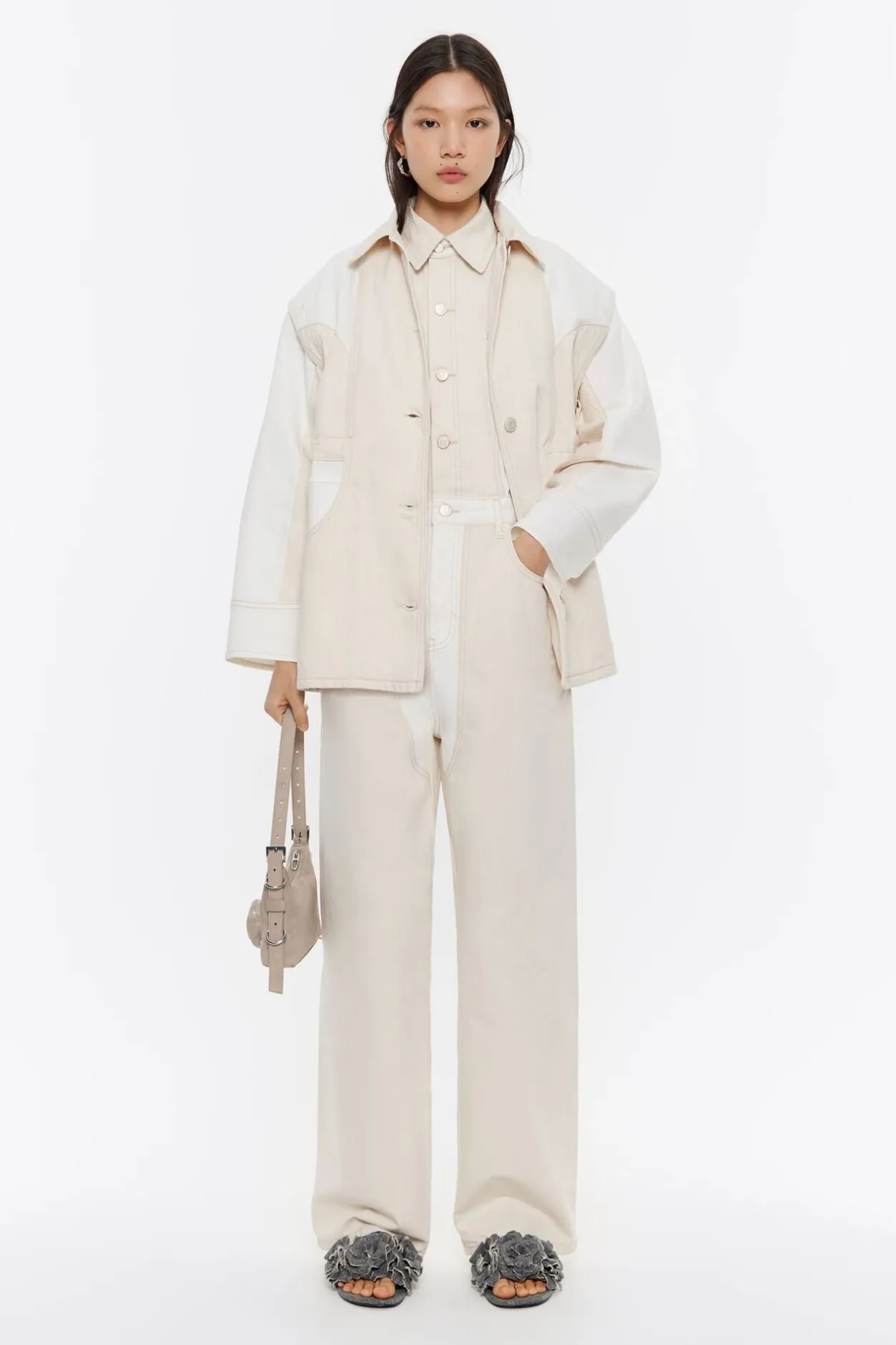 Clearance BIMBA Y LOLA Mono Denim Cargo Bicolor