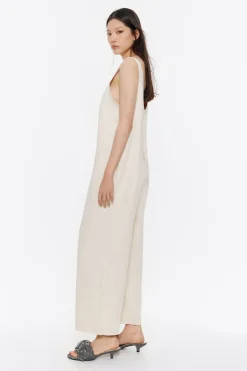 Hot BIMBA Y LOLA Mono Denim Largo Crudo