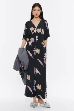 Flash Sale BIMBA Y LOLA Mono Fluido Birds Gris Oscuro