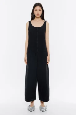 Shop BIMBA Y LOLA Mono Largo Denim Negro