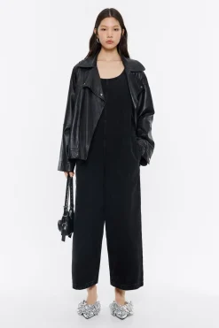 Shop BIMBA Y LOLA Mono Largo Denim Negro