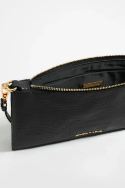 Flash Sale BIMBA Y LOLA Neceser Grabado Cocodrilo Negro