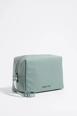 New BIMBA Y LOLA Neceser Grande Nylon Verde Agua