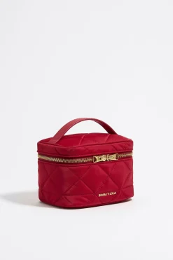 Best BIMBA Y LOLA Neceser Maquillaje Mediano Nylon Rojo Oscuro