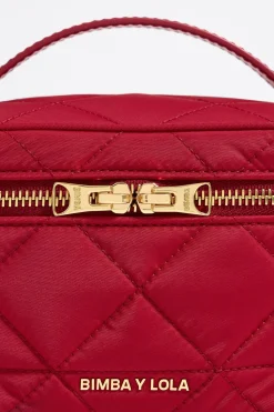 Best BIMBA Y LOLA Neceser Maquillaje Mediano Nylon Rojo Oscuro