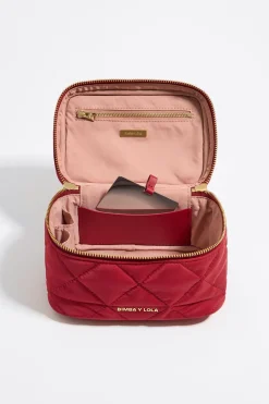 Best BIMBA Y LOLA Neceser Maquillaje Mediano Nylon Rojo Oscuro