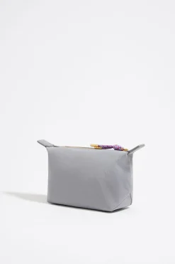 Best Sale BIMBA Y LOLA Neceser Trapecio Pequeno Nylon Lila Empolvado