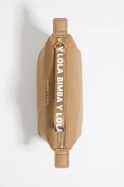 Fashion BIMBA Y LOLA Neceser Trapecio Pequeno Nylon Tostado