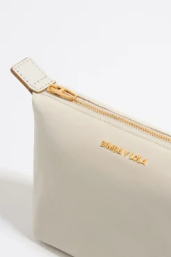 Fashion BIMBA Y LOLA Neceser Trapecio Pequeno Nylon Piedra