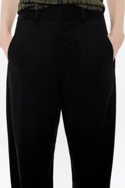 Hot BIMBA Y LOLA Pantalon Barrel Lana Negro