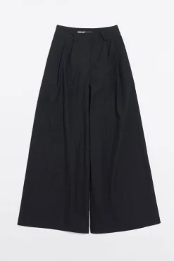 Cheap BIMBA Y LOLA Pantalon Campana Pinzas Negro