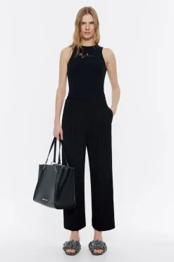 Store BIMBA Y LOLA Pantalon Carrot Pinzas Negro