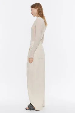 Cheap BIMBA Y LOLA Pantalon Denim Pinzas Crudo