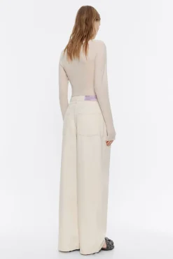 Cheap BIMBA Y LOLA Pantalon Denim Pinzas Crudo