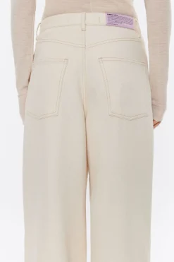 Cheap BIMBA Y LOLA Pantalon Denim Pinzas Crudo