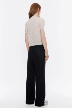 Cheap BIMBA Y LOLA Pantalon Jogger Lino Negro Lavado