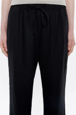 Cheap BIMBA Y LOLA Pantalon Jogger Lino Negro Lavado