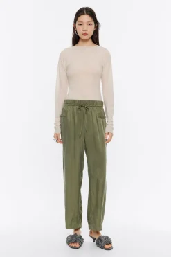 Store BIMBA Y LOLA Pantalon Jogger Tobillero Caqui Lavado