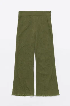 Best Sale BIMBA Y LOLA Pantalon Recto Desflecado Caqui