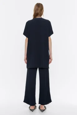 Sale BIMBA Y LOLA Pantalon Recto Desflecado Antracita